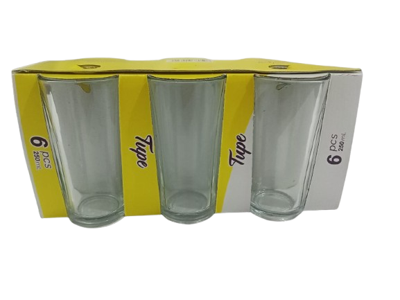 طقم زجاج 6 كوب شوب عصير ومياه